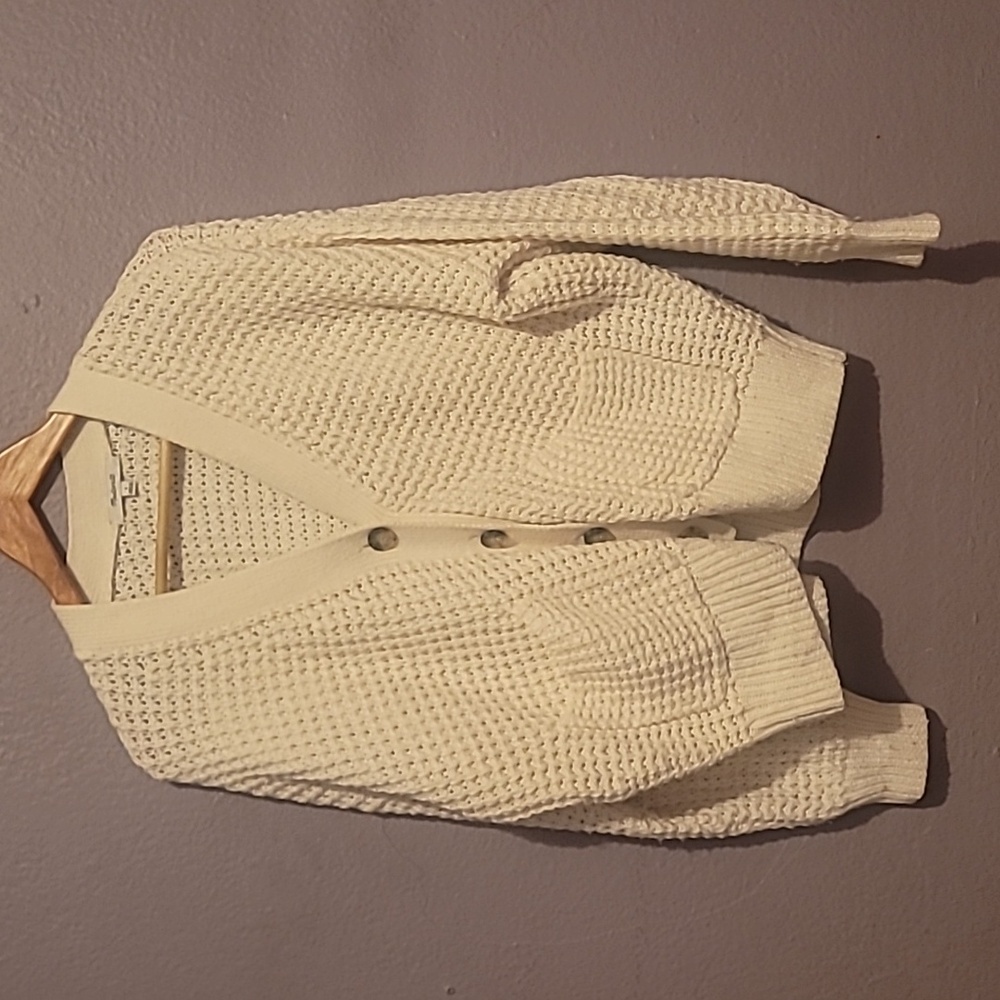 Madewell Cream Button-Up Cardigan - Picture 4 of 4